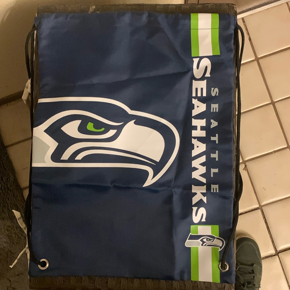 Seattle Seahawks drawstring backpack